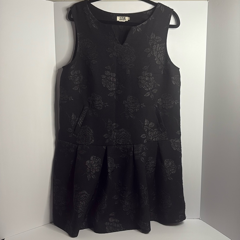 Molly Bracken Black Floral Mini Dress